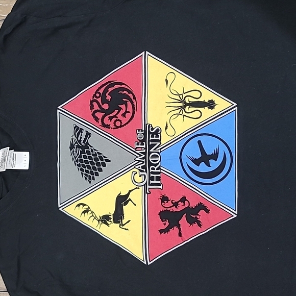 HBO Game Of Thrones Black Short Sleeve T-Shirt Size L - Picture 3 of 10